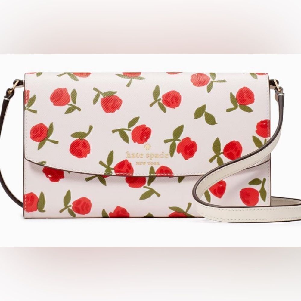 Kate Spade Dana‎ Small Flap Crossbody Saffiano Floral